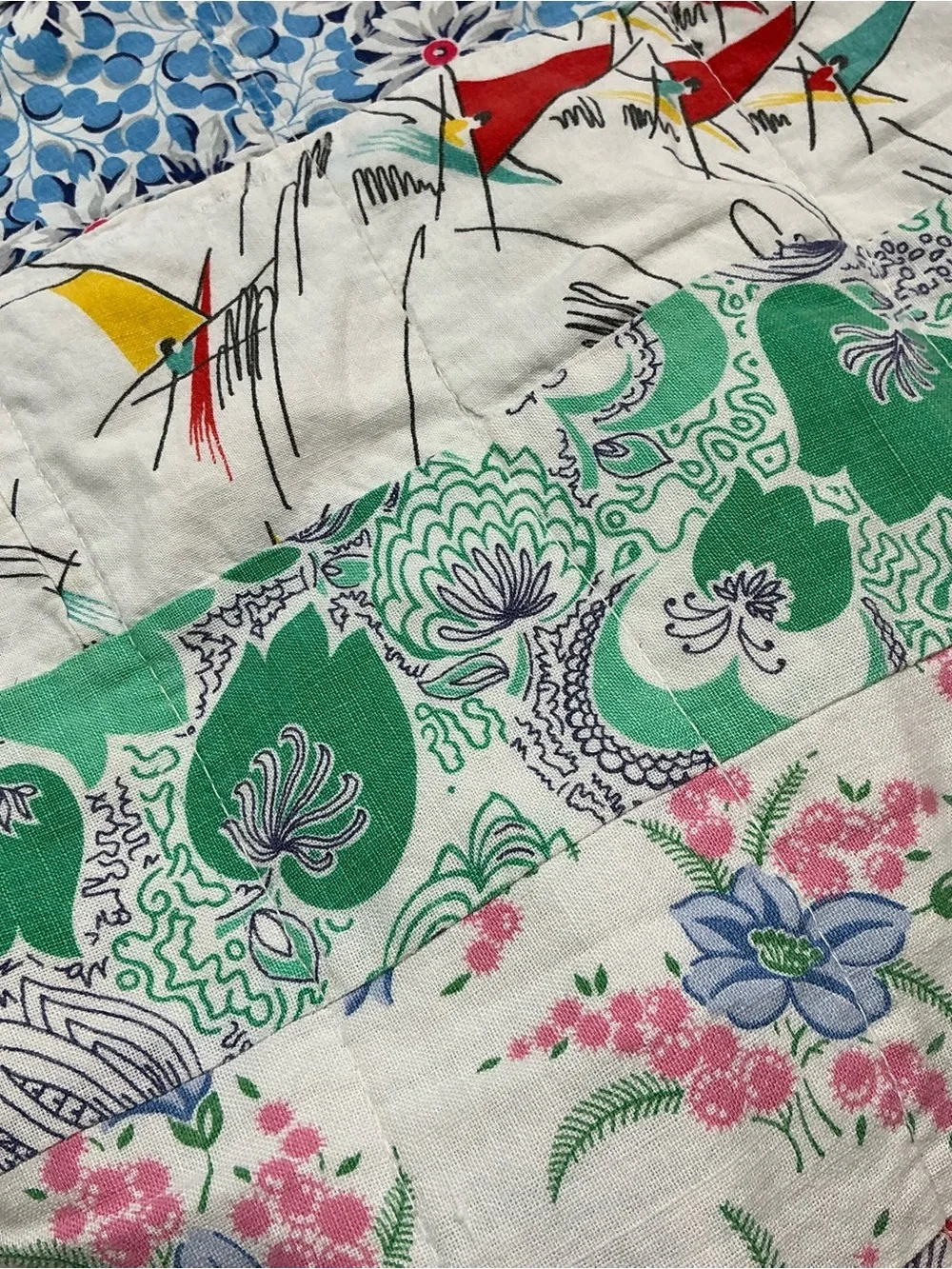 Handmade vintage patchwork